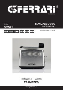 Manual de uso G3 Ferrari G10064 Tramezzo Tostador