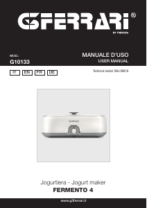 Manuale G3 Ferrari G10133 Fermento 4 Yogurtiera