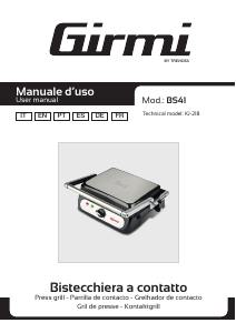 Manual de uso Girmi BS4100 Grill de contacto