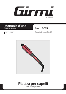 Manual Girmi PC3500 Hair Styler