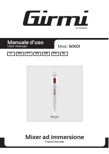 Manual Girmi MX0101 Hand Blender