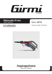 Manuale Girmi AP7200 Aspirapolvere a mano