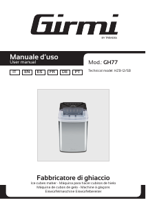 Manual de uso Girmi GH7700 Máquina de hacer hielo