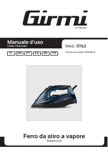 Manual de uso Girmi ST6204 Plancha