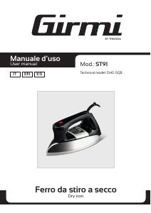 Manual Girmi ST9100 Iron
