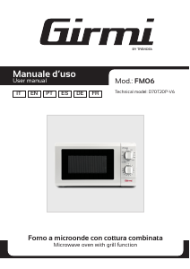 Manuale Girmi FM0601 Microonde