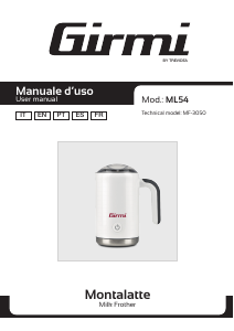 Manual Girmi ML5401 Milk Frother