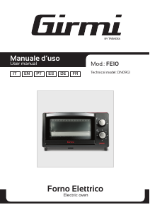 Manual Girmi FE1000 Oven