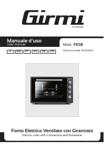 Manual Girmi FE5800 Oven