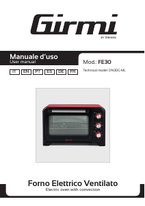 Manual Girmi FE3000 Oven