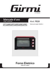 Manual Girmi FE2000 Forno