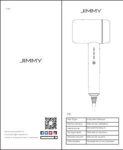 Manual de uso Jimmy F6 Secador de pelo