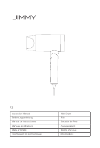 Manual de uso Jimmy F2 Secador de pelo