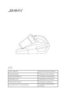 Manual de uso Jimmy JV12 Aspirador de mano