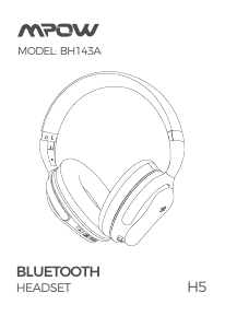 Manual MPOW BH143A H5 Headphone