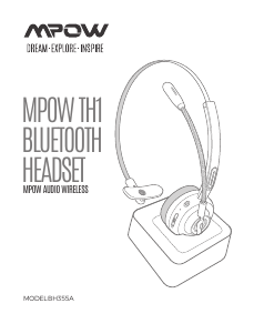 Manual MPOW BH355A TH1 Headset