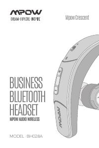 Manuale MPOW BH028A Headset