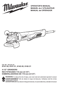 Manual de uso Milwaukee 6142-31 Amoladora angular