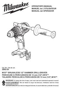 Manual de uso Milwaukee 2902-22 Atornillador taladrador