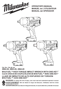 Manual Milwaukee 2864-22R Impact Wrench