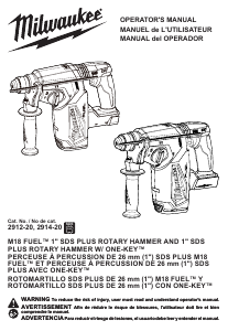 Handleiding Milwaukee 2912-22 Boorhamer