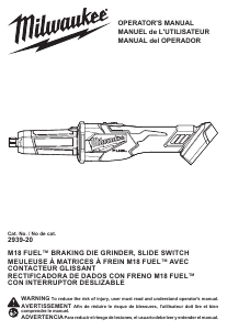 Handleiding Milwaukee 2939-20 Rechte slijper