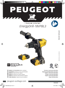 Manual de uso Peugeot ENERGYDRILL-18VPBL3 Atornillador taladrador