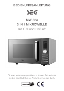 Bedienungsanleitung SEG MW 823 Mikrowelle