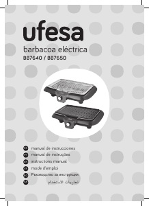 Manual Ufesa BB7640 Grelhador de mesa