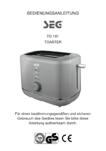 Bedienungsanleitung SEG TO 191 Toaster