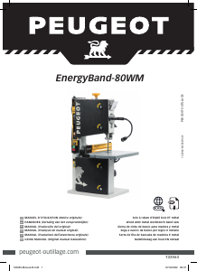 Manual Peugeot ENERGYBAND-80WM Band Saw