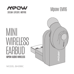 Manual MPOW BH099C EM16 Headphone