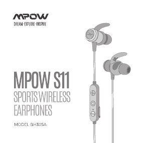 Manual MPOW BH305A S11 Headphone
