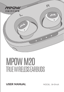 Manual de uso MPOW BH344A M20 Auriculares