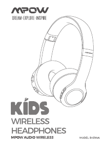 Mode d’emploi MPOW BH364A Kids Casque