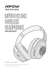 Manual MPOW BH366A H12 Headphone