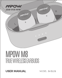 Manual de uso MPOW BH412A M8 Auriculares