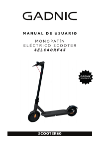 Manual de uso Gadnic SCOOTER80 Patinete eléctrico