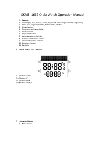 Manual Skmei 1680 Watch