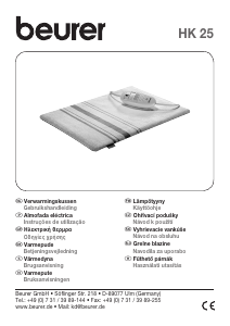 Handleiding Beurer HK 25 Warmtekussen