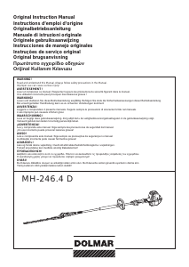 Εγχειρίδιο Dolmar MH-246.4D Εργαλείο κουρέματος φράχτη