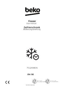 Manual BEKO FS124340N Freezer