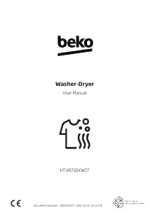 Manual BEKO HTV8716XWST Washer-Dryer