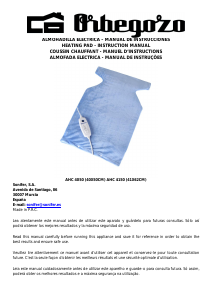 Mode d’emploi Orbegozo AHC 4050 Coussin chauffant