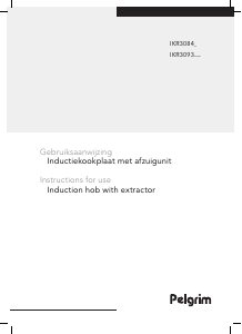 Handleiding Pelgrim IKR3084F Kookplaat