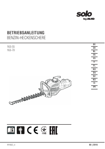 Manual Solo 163-55 Hedgecutter