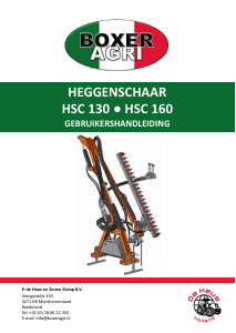 Handleiding Boxer Agri HSC 160 Heggenschaar