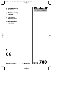 Kasutusjuhend Einhell NHS 700 Hekilõikur