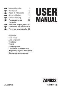 Mode d’emploi Zanussi ZFC 623 WAP Congélateur