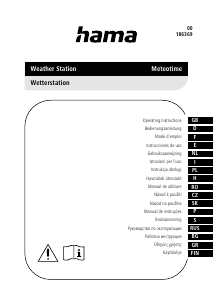 Käyttöohje Hama 00186369 Meteotime Sääasema